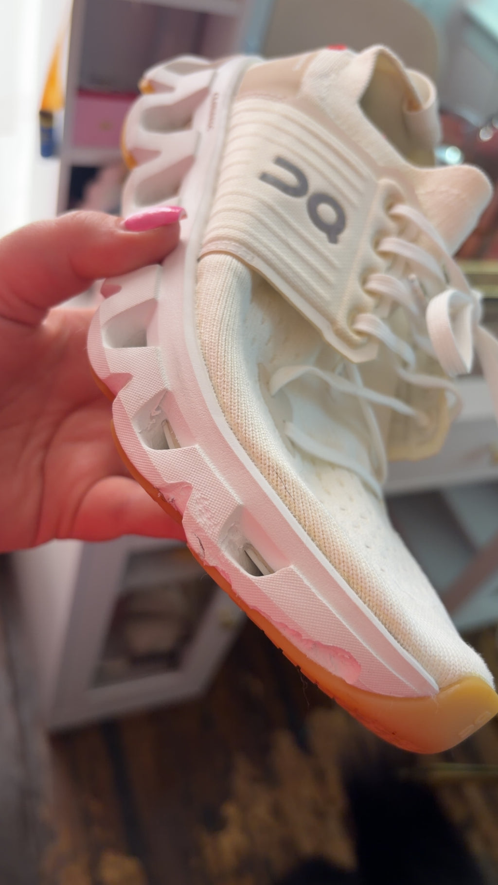 On Cloud White Sneakers 8.5 - SEE PHOTOS