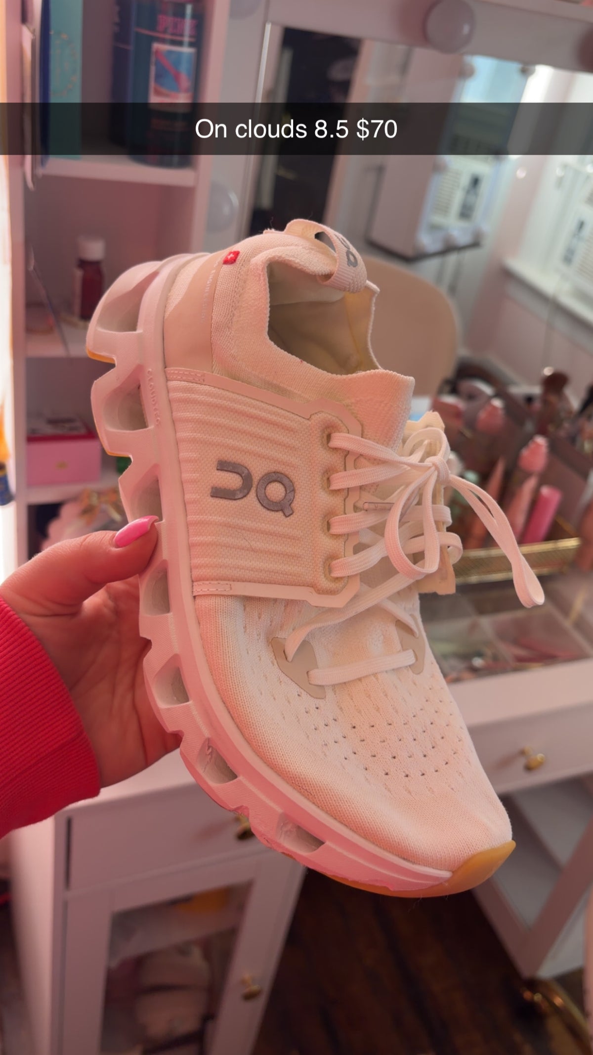 On Cloud White Sneakers 8.5 - SEE PHOTOS