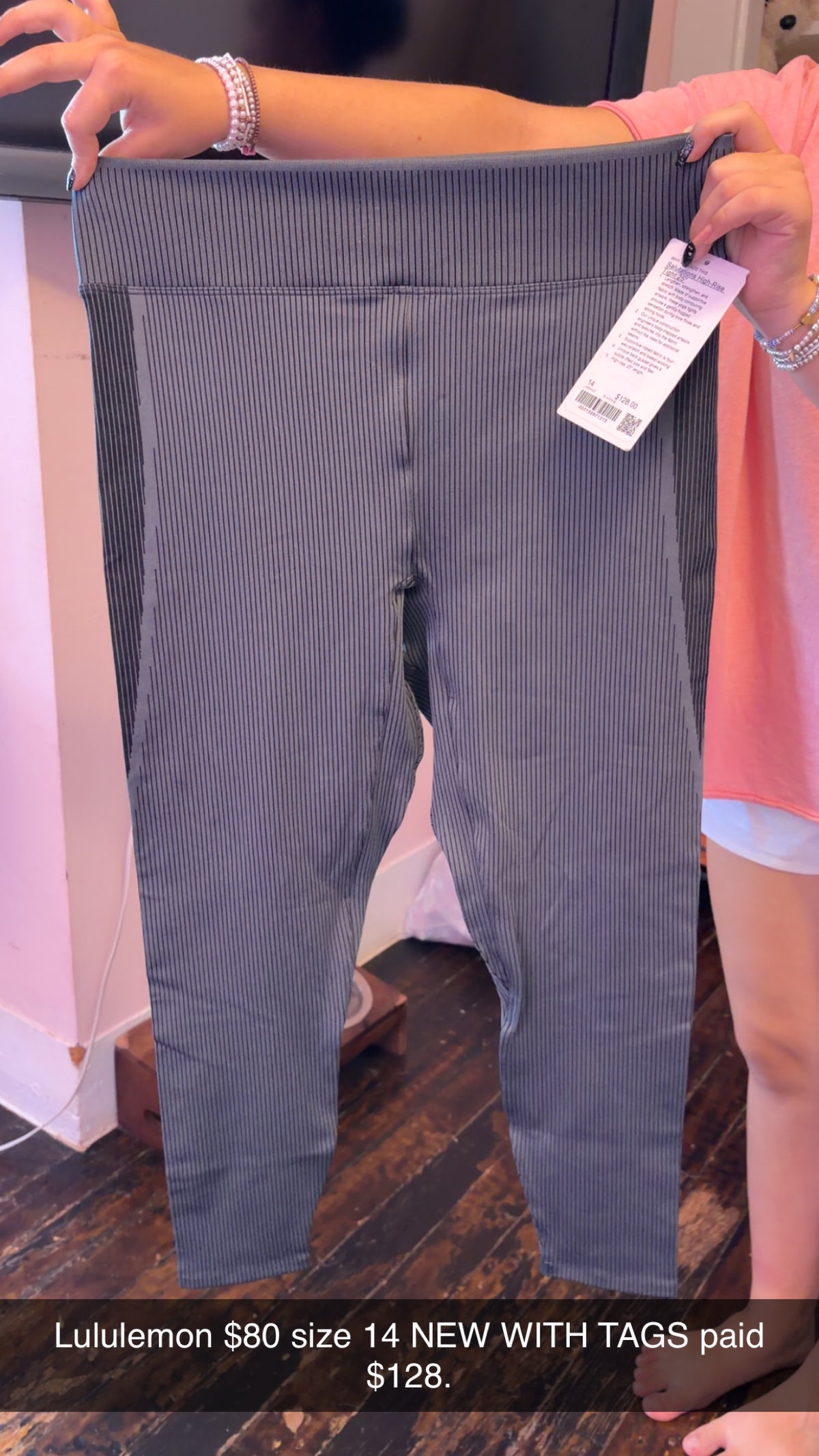 Lululemon Size 14 Ribbed Leggings NWT