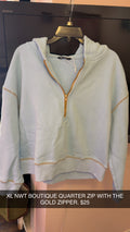 Gold Zipper Hoodie NEW XL