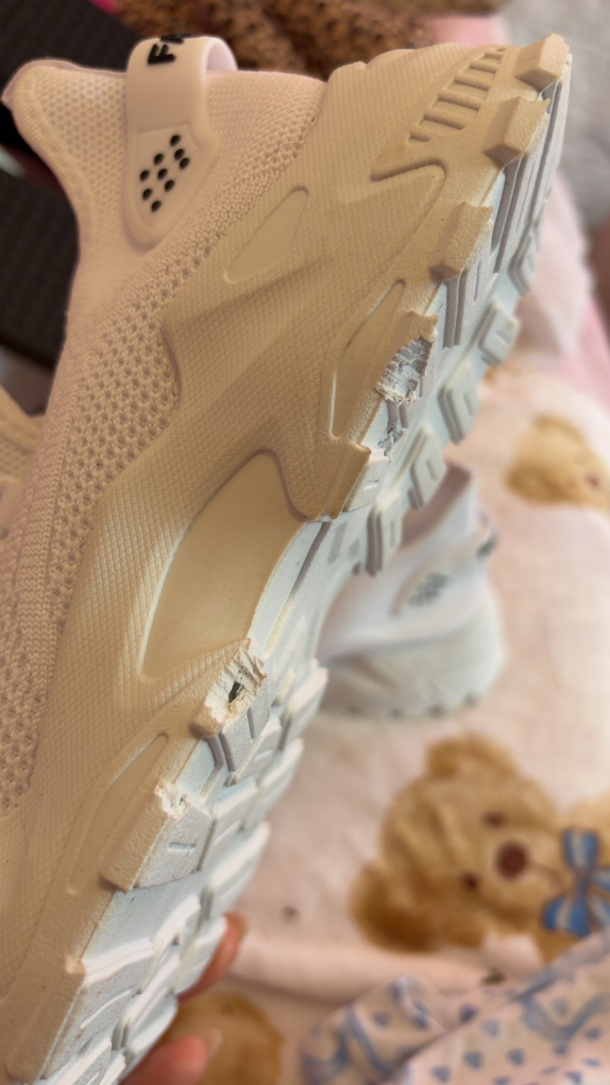 All white Boutique Brand Sneakers 8.5 women’s NEW WITH DEFECT - see pics