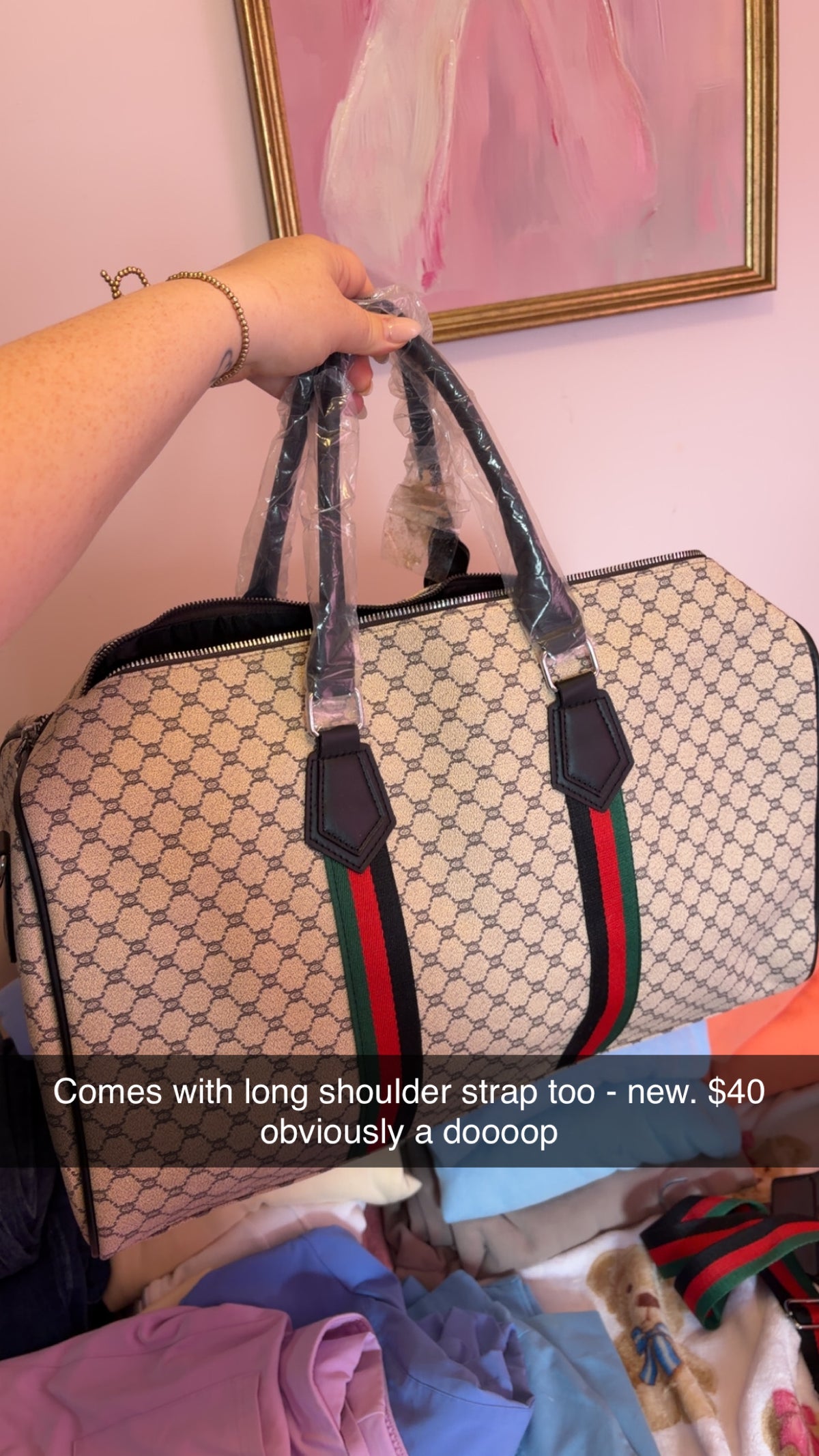 Weekender Tote Bag Look Alike NEW
