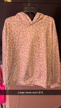 Leopard Hoodie Unbranded Large TTS NEW