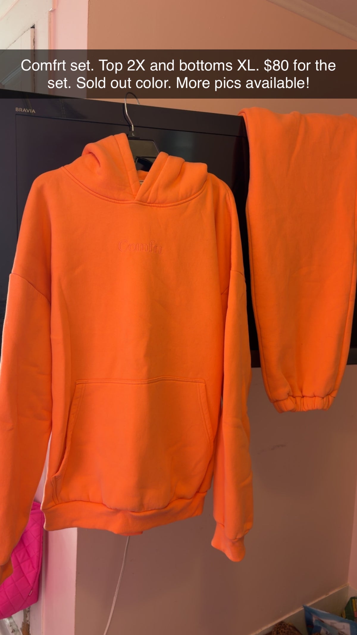 Comfrt 2 Piece Set Top 2X Bottoms XL NEVER WORN
