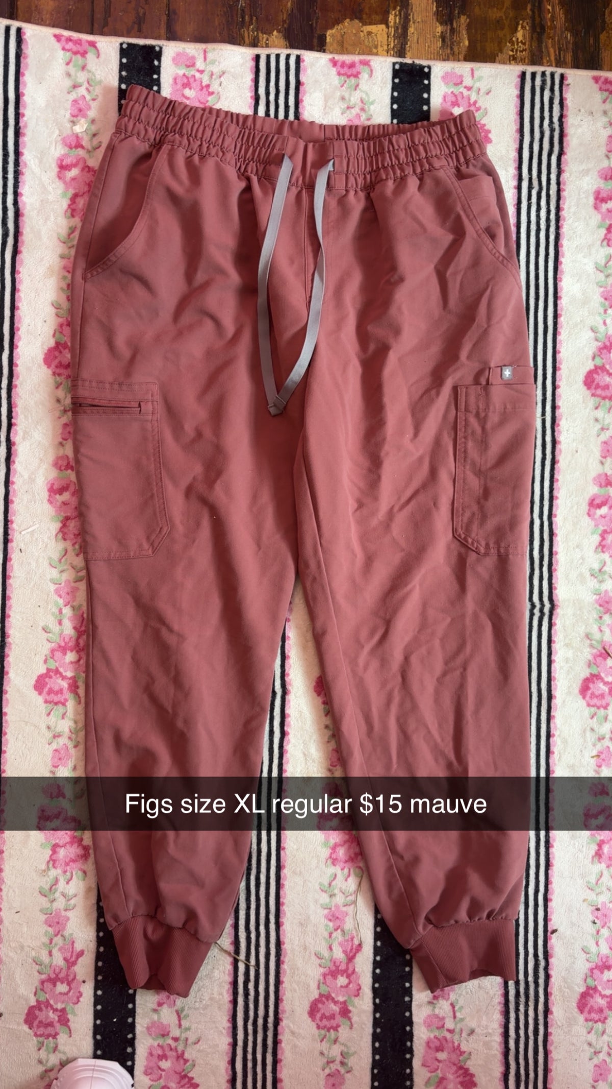Figs XL REG Scrub Pants in Mauve